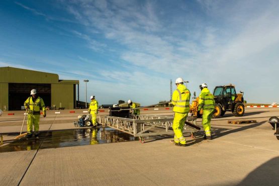 Addagrip 1000 system concrete repair for RAF Mount Pleasant