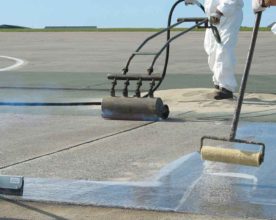 Application of Addagrip 1000 System on concrete airfield pavement