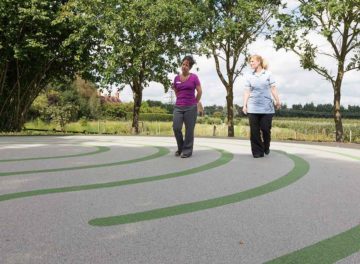 Resin bound labyrinth surface for Kent hospice