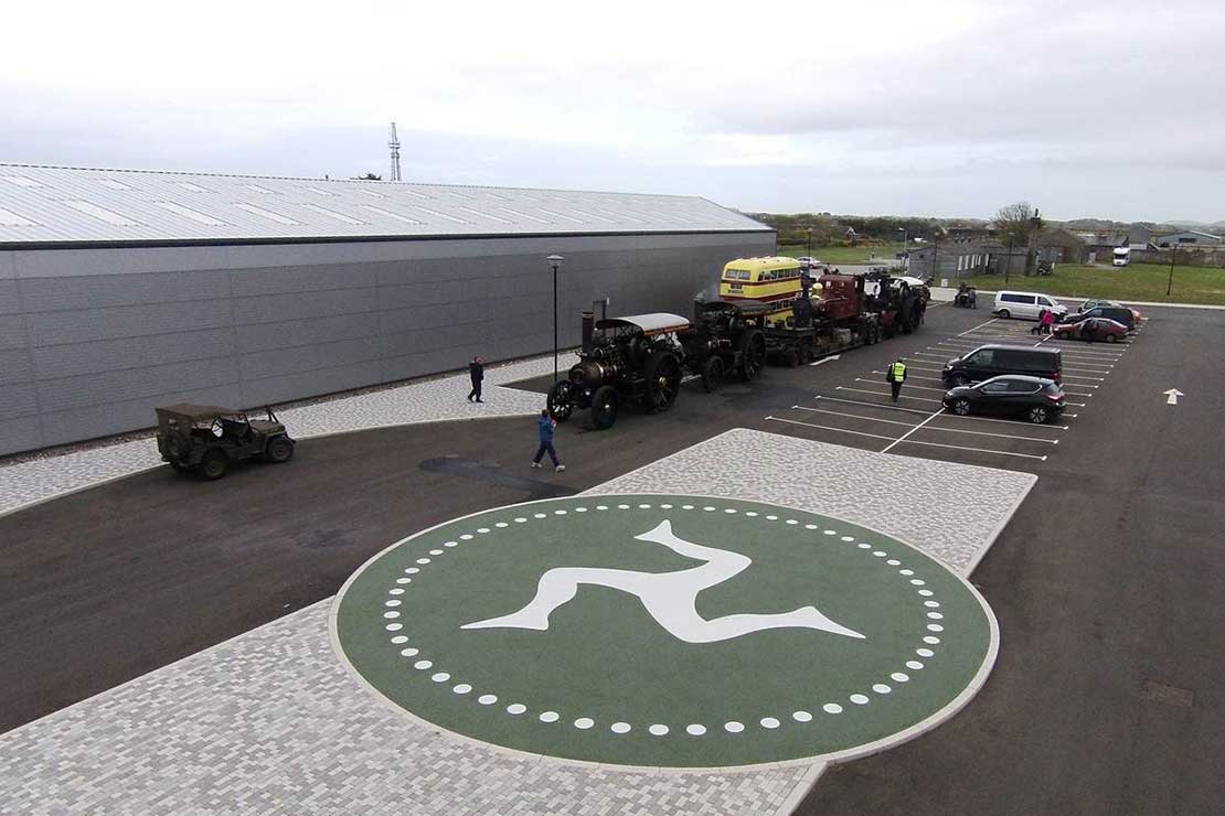 Addacolor resin bound for Isle of man motor museum