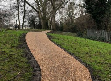 Resin bound paths at Leaders Gardens Putney