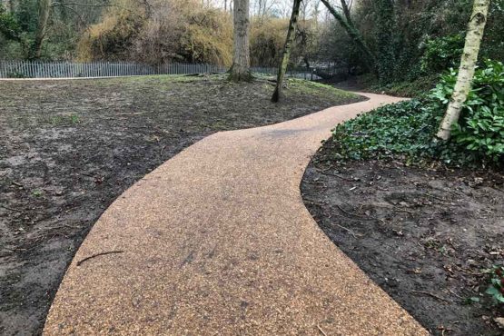 Resin bound paths at Leaders Gardens Putney