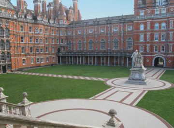 Resin bound courtyard for historic Royal Holloway university