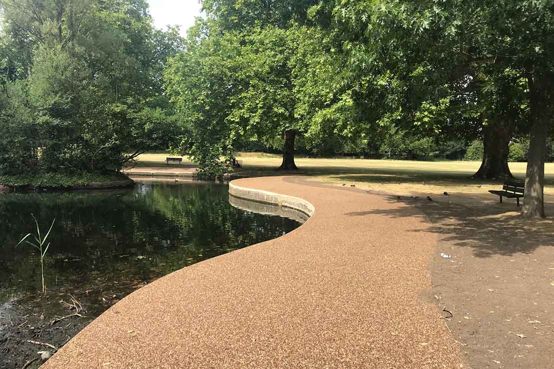 Resin bound pathways for Wandsworth Common