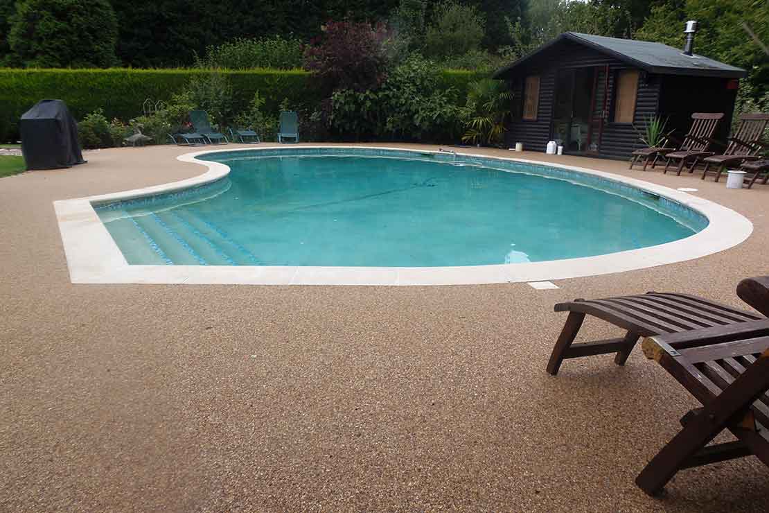 resin bound pool paving sussex
