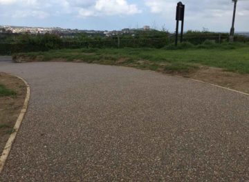 Resin bound cycle path Newquay