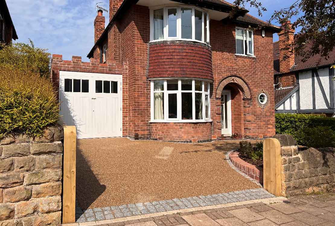 resin bound permeable driveway in Nottingham