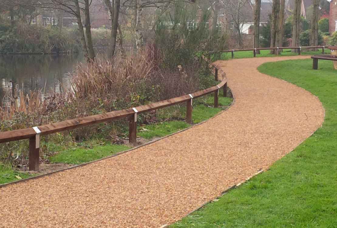 Resin bound no-dig paths for Baldwins Gate Nature Reserve
