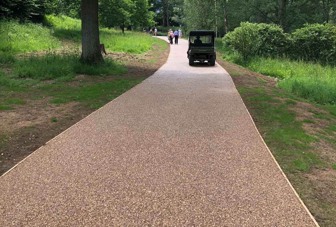 Resin bound Terrabase Rustic for Wakehurst Place Sussex