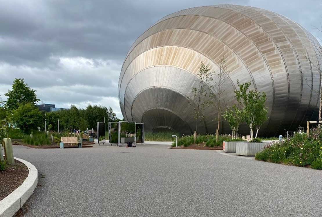 Resin bonded at Glasgow Science Centre