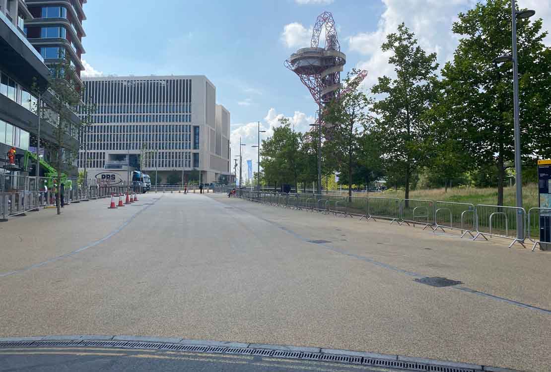 Queen Elizabeth Olympic Park resin bound paving