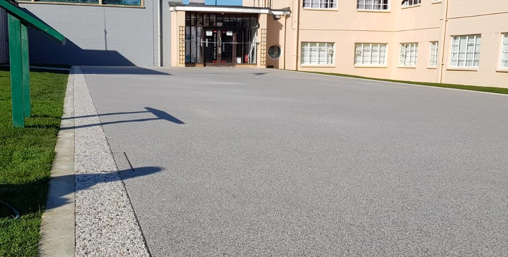 After image of Bletchley Park with new Stonebound resin surface.